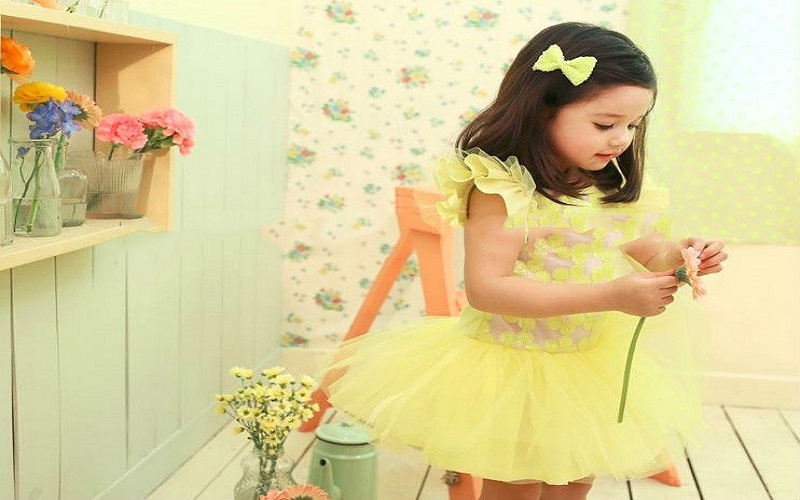 Online Shopping Of Kid's Neon Dresses