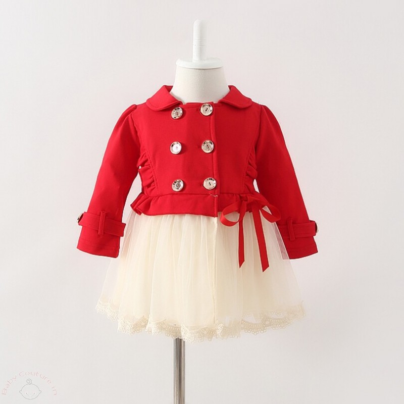 english_red_double_breasted_style_baby_dress