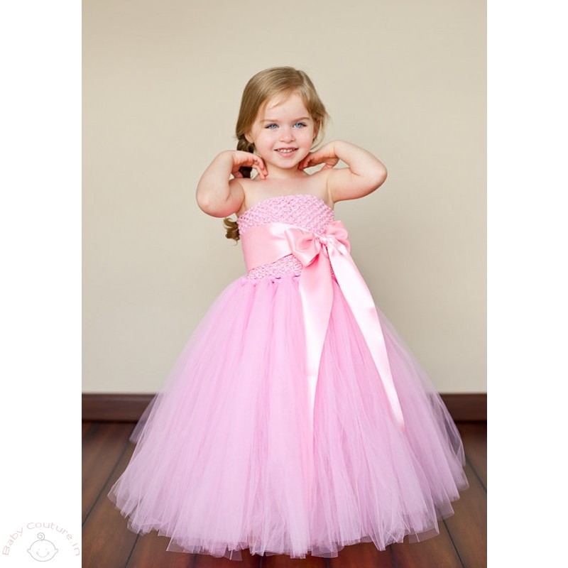 cute_pink_ribbon_bow_tutu_dress