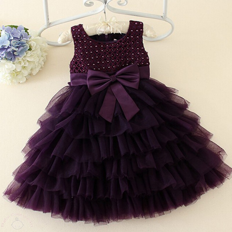 aubergine_pearls_bow_layered_party_dress