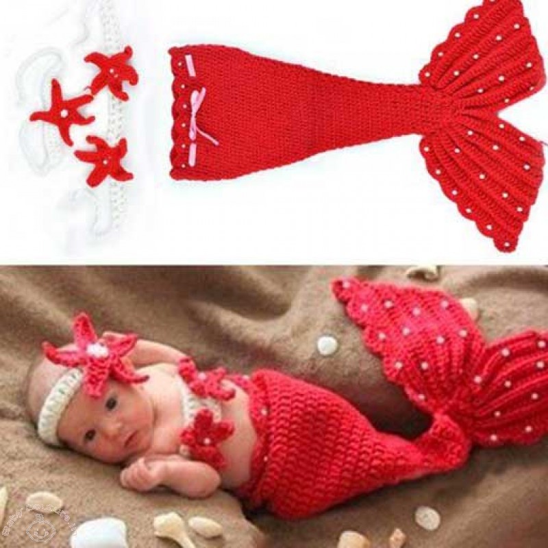 red-lovely-mermaid-baby-photo-prop