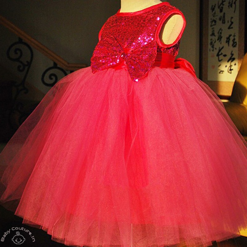 red_sequin_bow_ball_princess_baby_dress_1