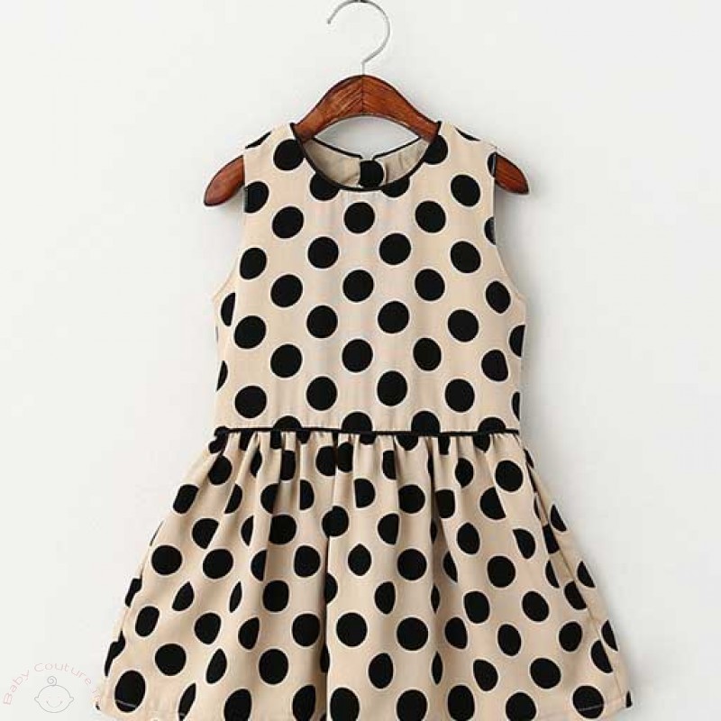 retro-beige-polka-dots-kids-dress