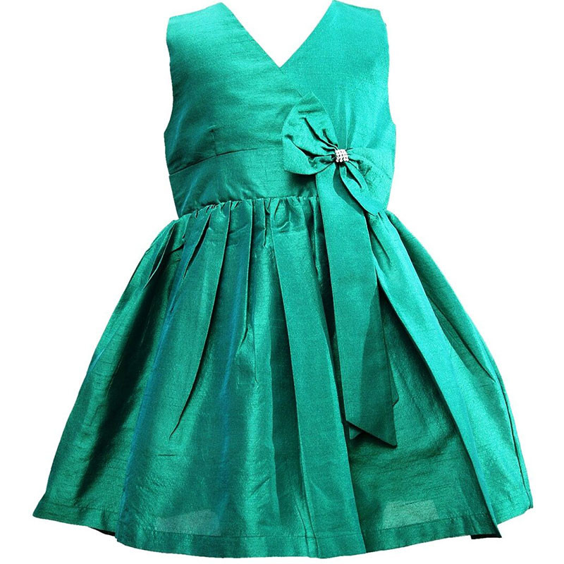 darlee_dache_green_buttoned_up_stylish_kids_party_dress