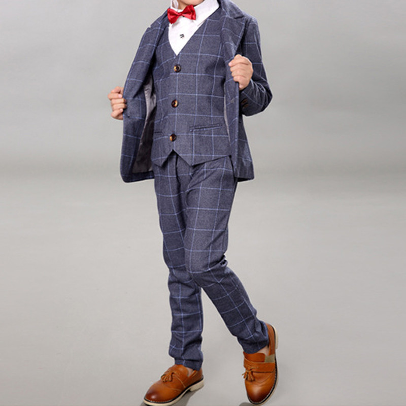grey-style-checkered-4-pc-boys-suit-set