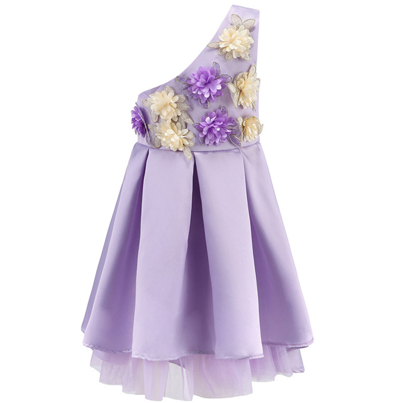 lavender-one-shoulder-kids-party-dress