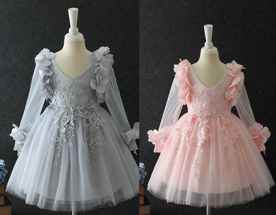 Lovely-Sleeves-3D-Kids-Dress