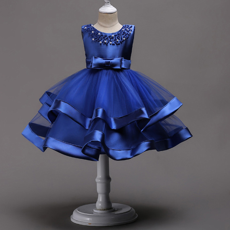 elegant_blue_rose_pearl_kids_dress