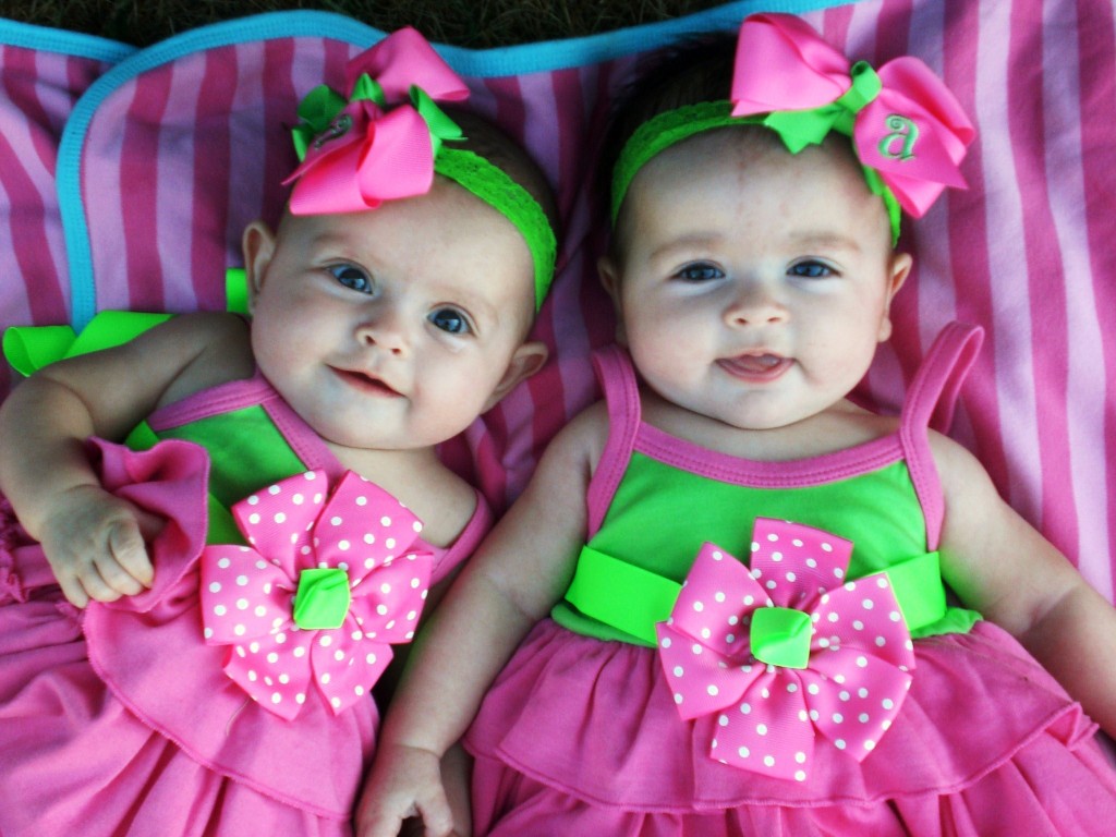 Dressing up the tiny twins with grace and eloquence - Baby Couture ...