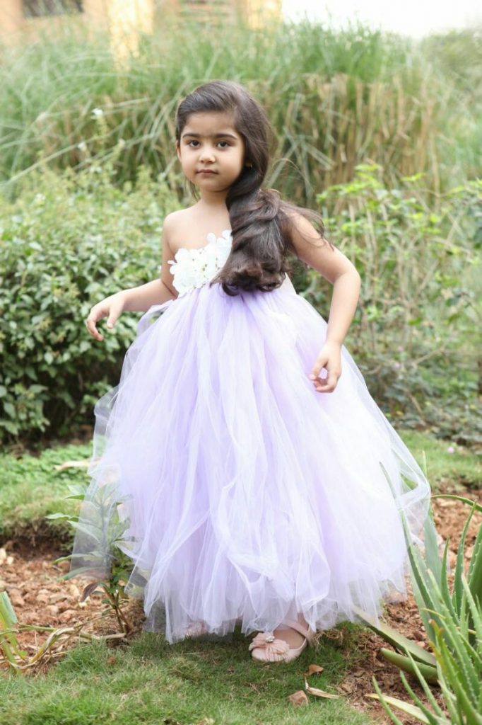 Sarvda Baby Girls Gown Dress For Kids Angel Wedding Birthday net frock Dress  (34 No.) 9-