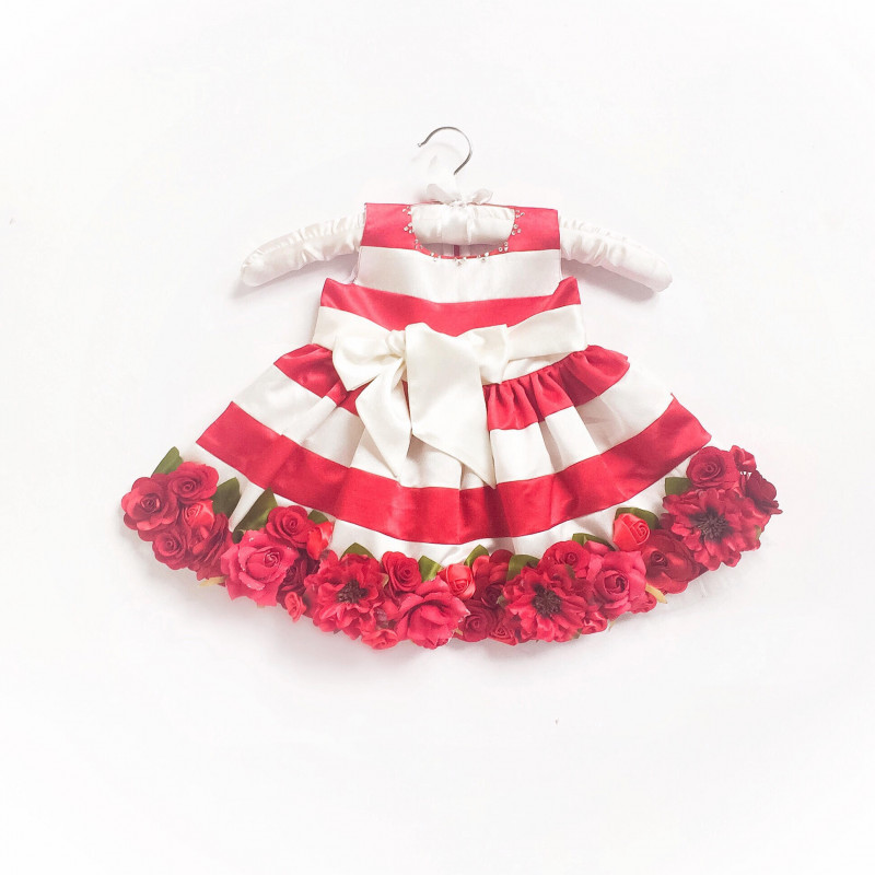 little_pixie_embellishment_red_floral_kids_party_dress