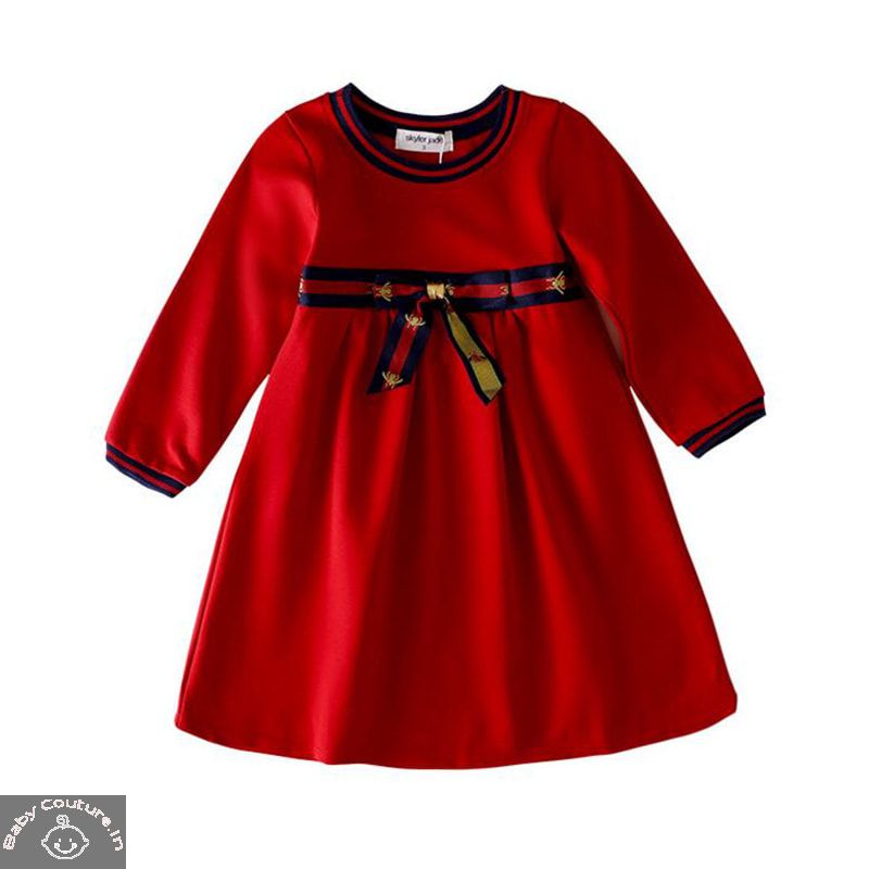 little kids red dresses
