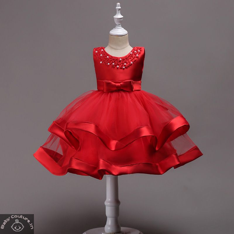 Dress Your Baby Girl in Red and White This Christmas
