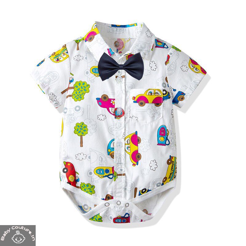 Multicolor Designing Baby Rompers