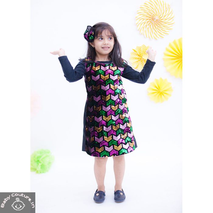 Black Georgette Kurti and Sharara set, Buy Party Wear Dresses for Girls, dresses for boys, Dresses for girls, kids party wear, Kurta Pajama set, Lehenga and Choli set, Partywear dresses for boys, Partywear Dresses for girls.