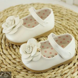 Love White Rose Girls Sandal