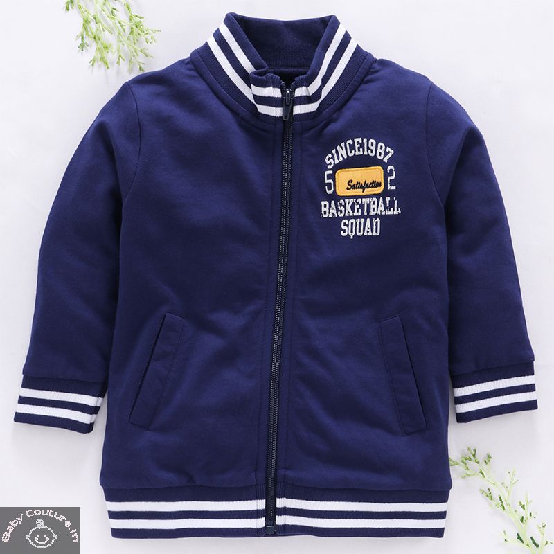 Basketball Squad Blue Boys Sweatshirt - babycouture.in